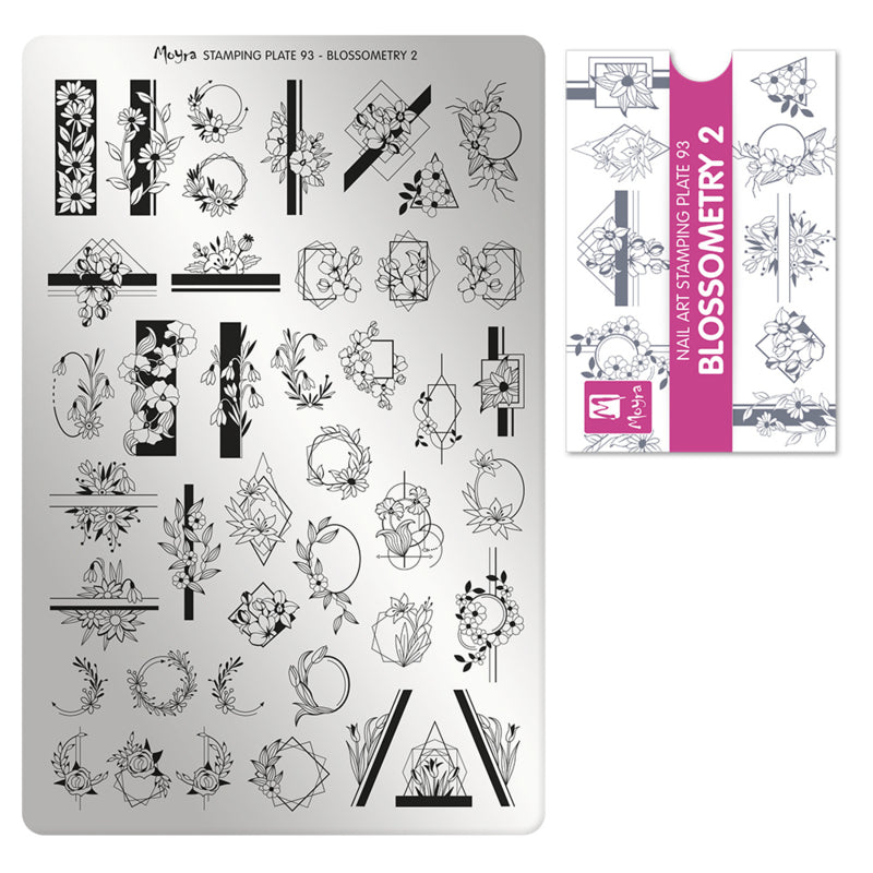 Moyra Stamping Plaat 93 Blossometry 2 - Beauty by Wenn