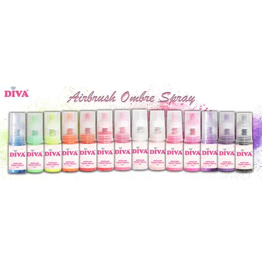 DIVA Airbrush Ombre Spray - complete set 16 stuks - Beauty by Wenn