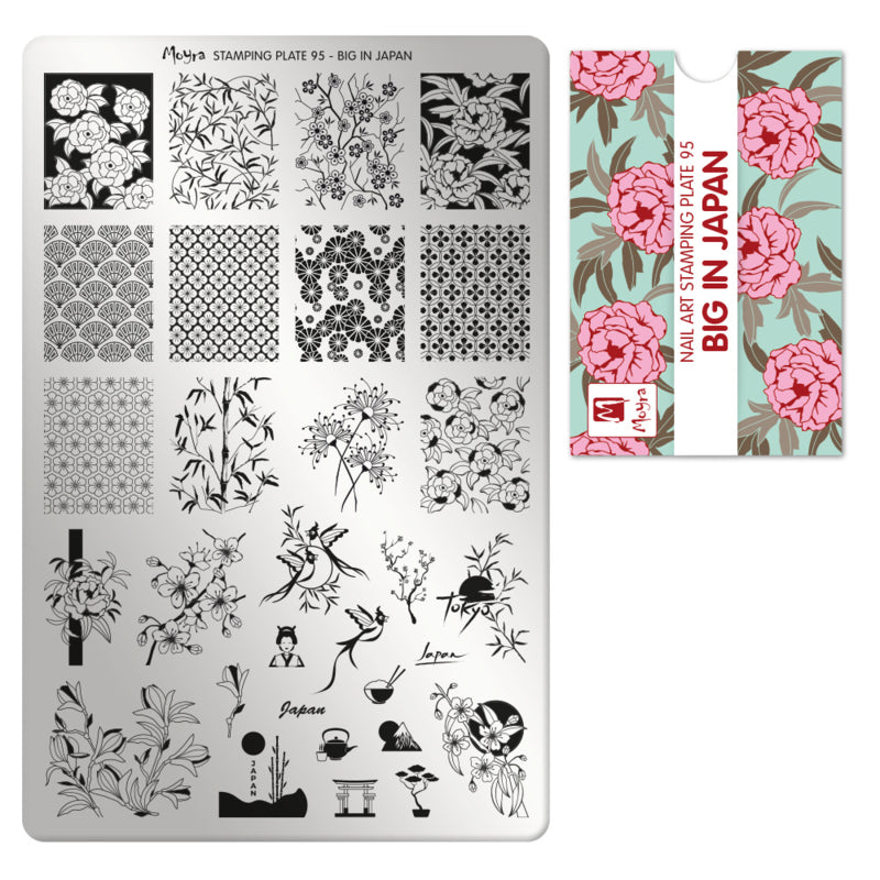 Moyra Stamping Plaat 95 Big in Japan - Beauty by Wenn