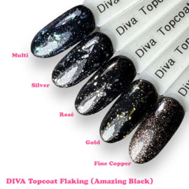 DIVA Topcoat Flaking Rosé - No Wipe 15 ml - Beauty by Wenn