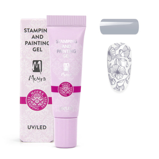 Moyra Stamping and Painting Gel No.17 Grey - Beauty by Wenn