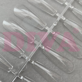 Press-On/ Show Tips Coffin Long Clear in een box 500 Pcs - Beauty by Wenn