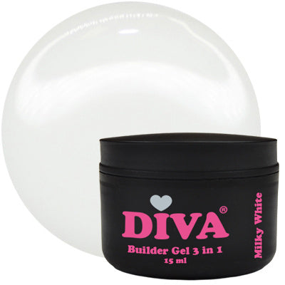 DIVA Builder Gel LOW HEAT Soft White 15 ml - Beauty by Wenn