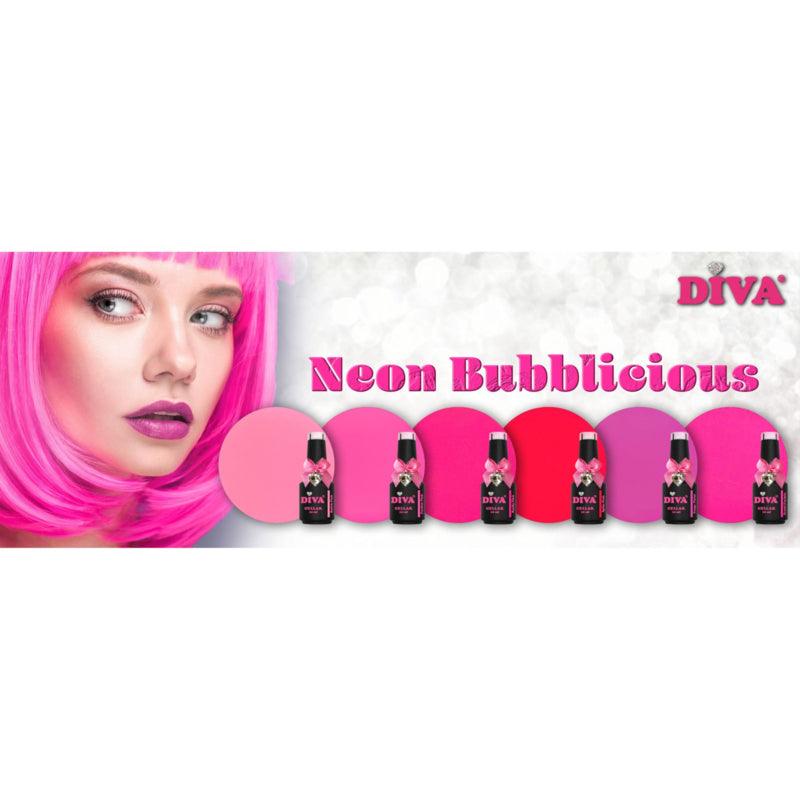 Diva Neon Bubblicious Collection 6 stuks - Beauty by Wenn