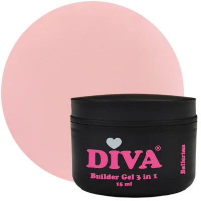DIVA Builder Gel LOW HEAT 3-in-1 Ballerina 15 ml - Beauty by Wenn
