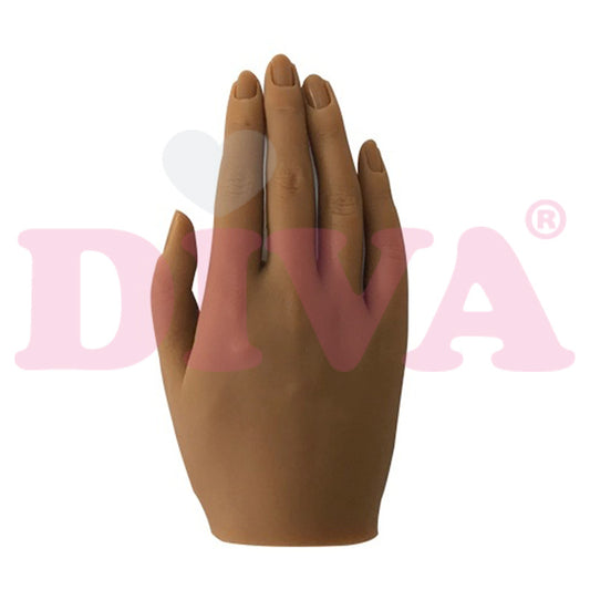 Siliconen hand rechts met standaard - Tawny - Beauty by Wenn