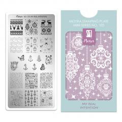 Moyra Mini Stamping Plate 105 My Real Intention - Beauty by Wenn