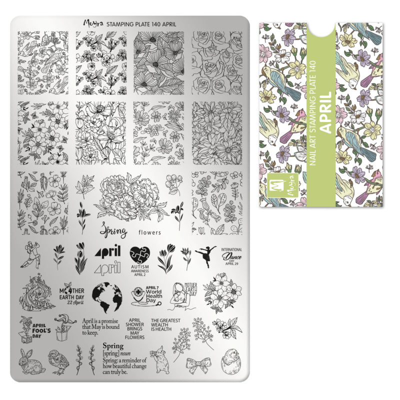 Moyra Stamping Plate 140 met gratis Tryon Sheet - Beauty by Wenn