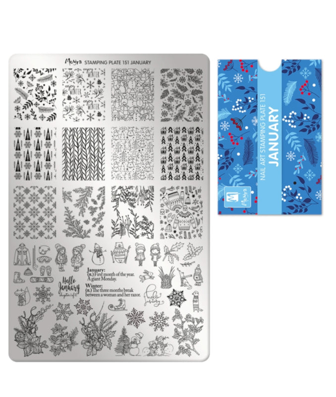 Moyra Stamping Plate 151 January - Beauty by Wenn