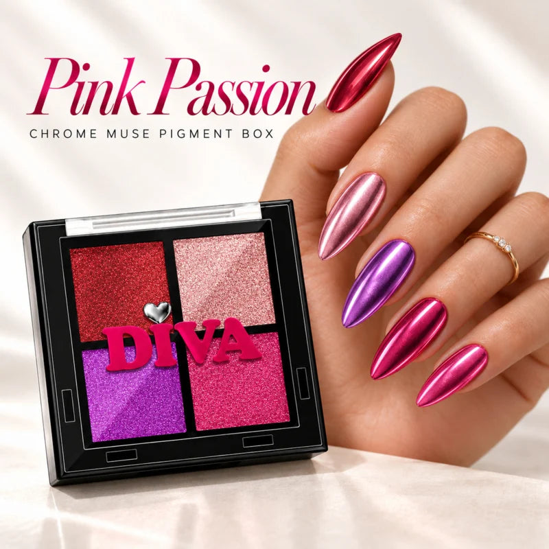 DIVA Pink Passion Pigment Box No. 4 - 4 Kleuren