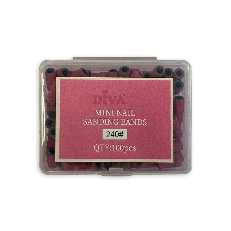 Mini Nail Sanding Bands for Small Mandrel Bit 3mm - 100 pcs - 240# - Beauty by Wenn