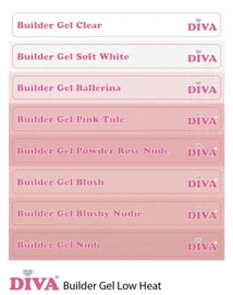 DIVA Builder Gel LOW HEAT Pink Tule 30 ml
