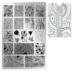 Moyra Stamping Plate 134 Texture met gratis Tryon Sheet - Beauty by Wenn