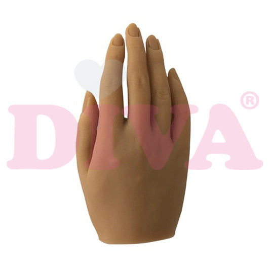 Siliconen hand rechts met standaard - Ivory - Beauty by Wenn