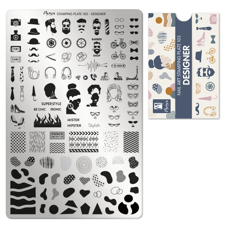 Moyra Stamping Plate 103 Designer - Beauty by Wenn