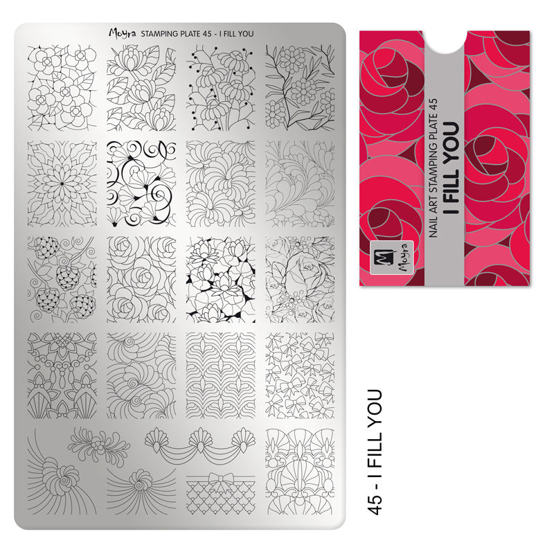 Moyra Stamping Plaat 45 I Fill You - Beauty by Wenn