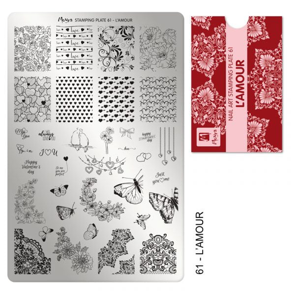 Moyra Stamping Plaat 61 L’amour - Beauty by Wenn