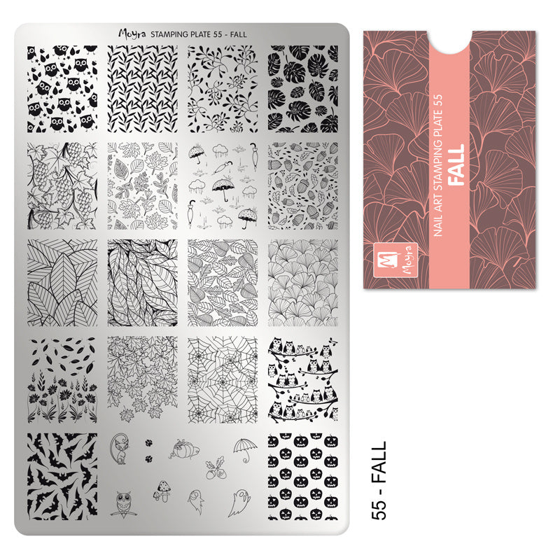 Moyra Stamping Plaat 55 Masterplan Fall - Beauty by Wenn