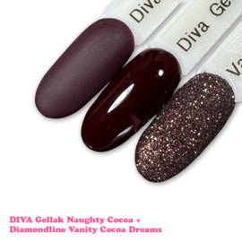 DIVA Gellak Naughty Cocoa 10 ml - Beauty by Wenn
