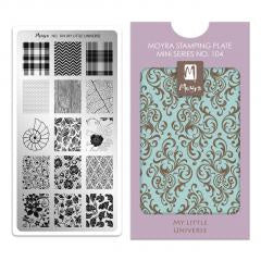 Moyra Mini Stamping Plate 104 My Little Universe - Beauty by Wenn