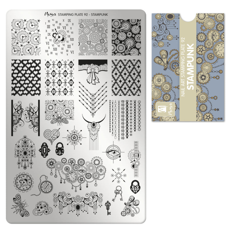 Moyra Stamping Plaat 92 Stampunk - Beauty by Wenn