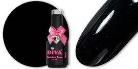 Diva Rubber Basecoat Black 15 ml - Beauty by Wenn