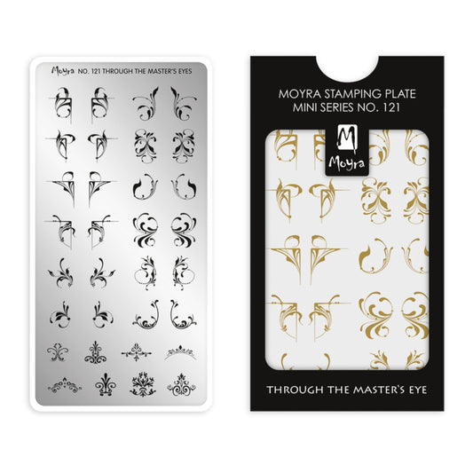 Moyra Mini Stamping Plate 121 Through The Master's Eye - Beauty by Wenn