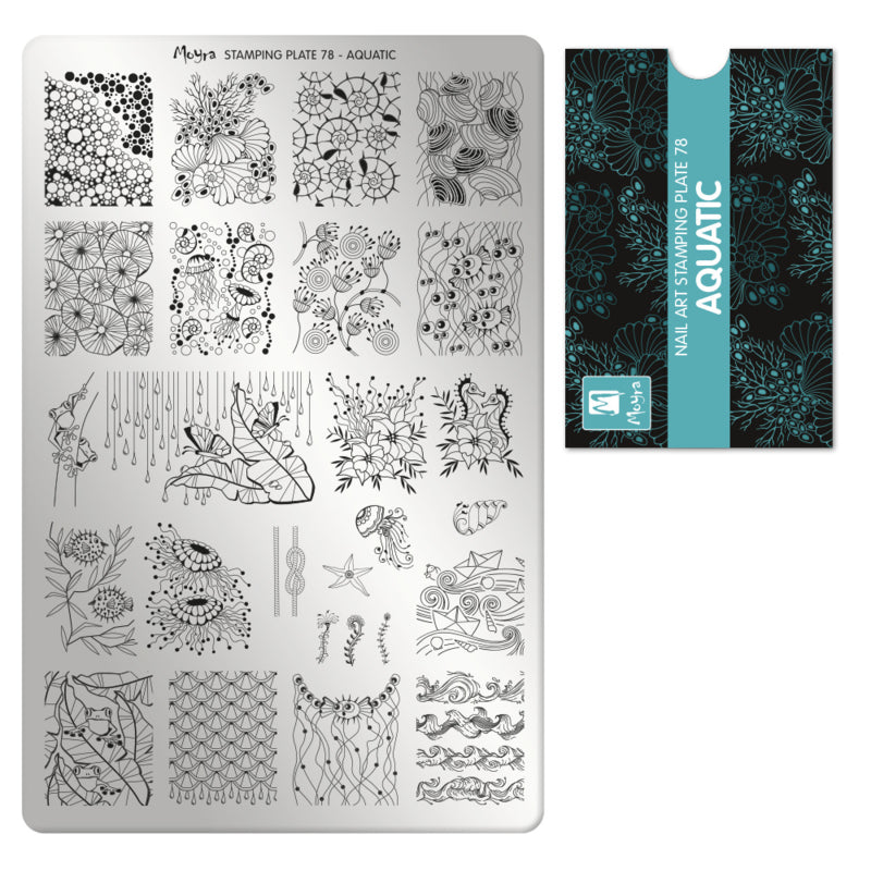 Moyra Stamping Plaat 78 Aquatic - Beauty by Wenn