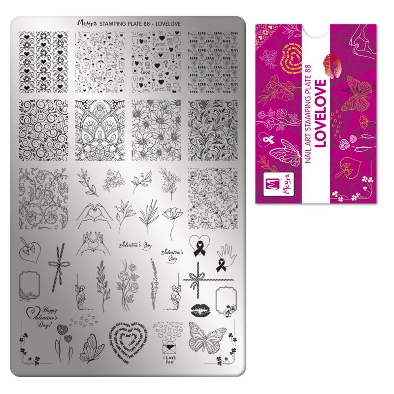 Moyra Stamping Plaat 88 LoveLove - Beauty by Wenn