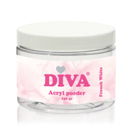 Diva Acryl Poeder French White 250 gram - Beauty by Wenn