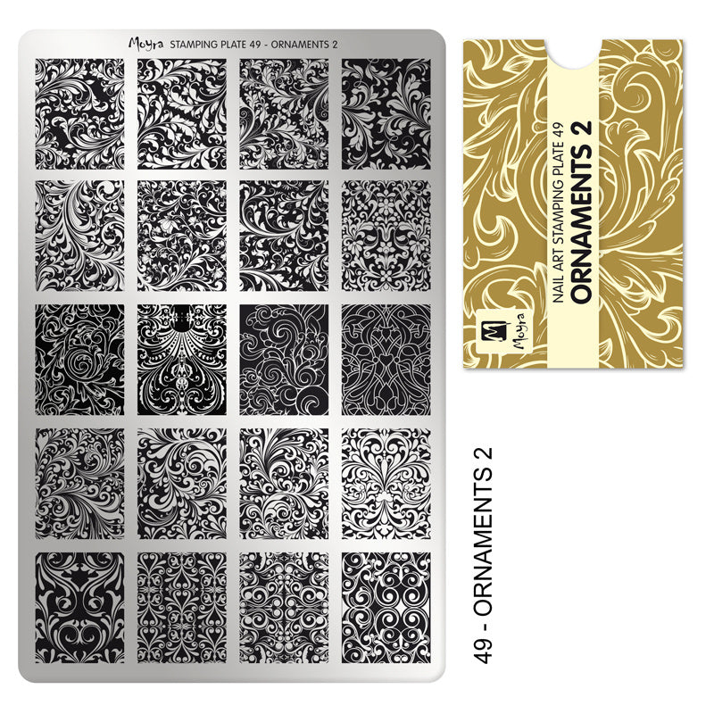 Moyra Stamping Plaat 49 Ornaments 2 - Beauty by Wenn