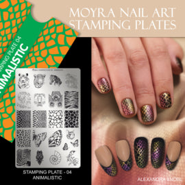 Moyra Stamping Plaat 04 Animalistic - Beauty by Wenn
