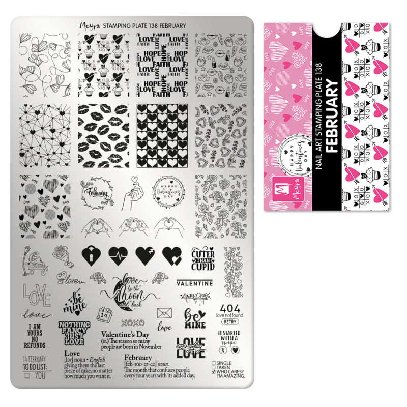 Moyra Stamping Plate 138 met gratis Tryon Sheet - Beauty by Wenn