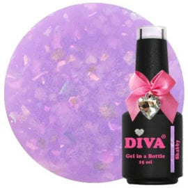 Diva Gel in a Bottle Showflakes Collection - 6x15ml - Hema Free + Gratis Fineliner