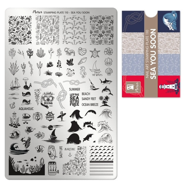Moyra Stamping Plate 110 Sea you soon - Beauty by Wenn
