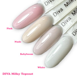 DIVA Milky Topcoat Compleet Collection - No Wipe 4x15 ml - Beauty by Wenn