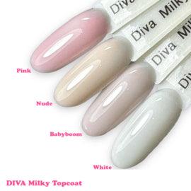 DIVA Milky Topcoat Compleet Collection - No Wipe 4x15 ml - Beauty by Wenn