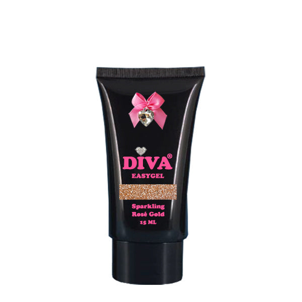 Mini Diva 15ml Easygel Sparkling Rosé Gold - Beauty by Wenn