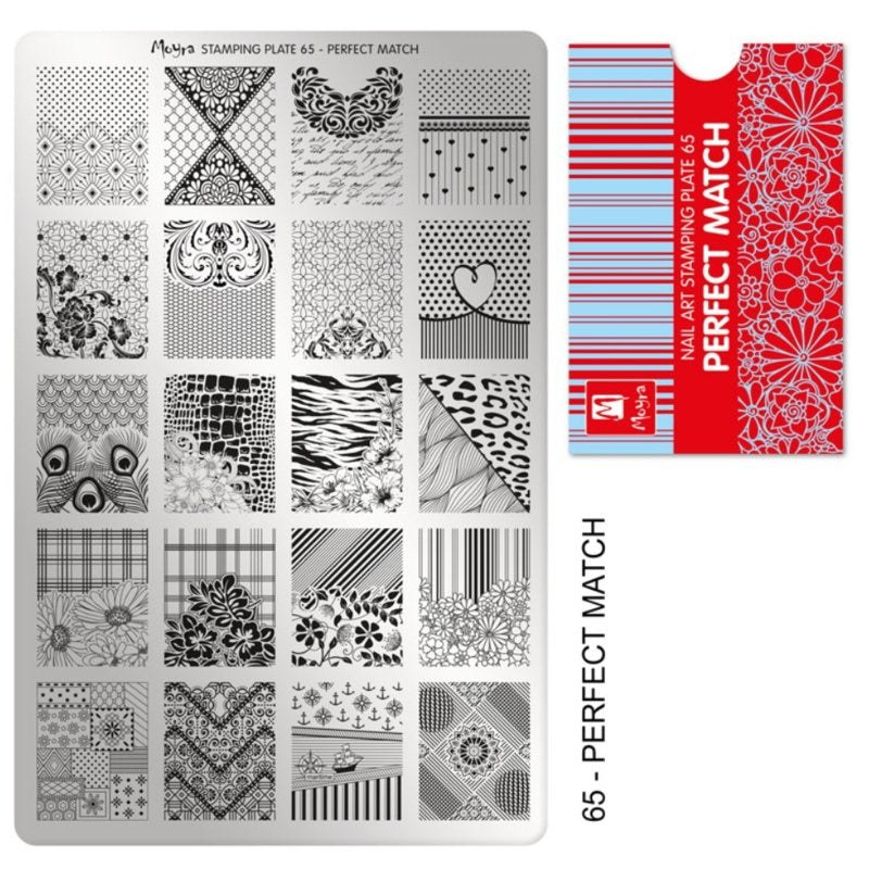 Moyra Stamping Plaat 65 Perfect Match - Beauty by Wenn