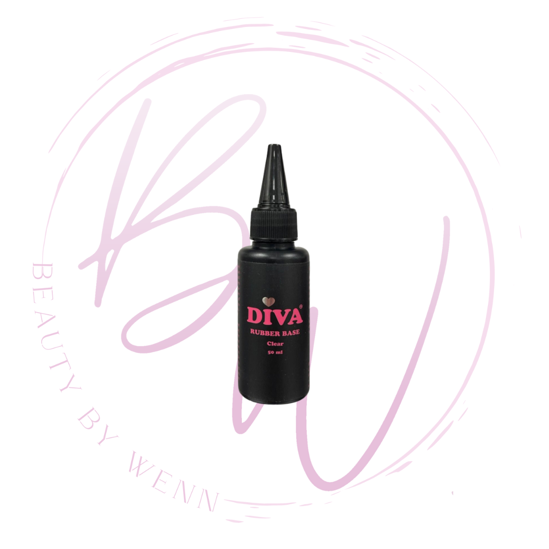 Diva Rubber Basecoat Clear FLES 50 ml - Beauty by Wenn