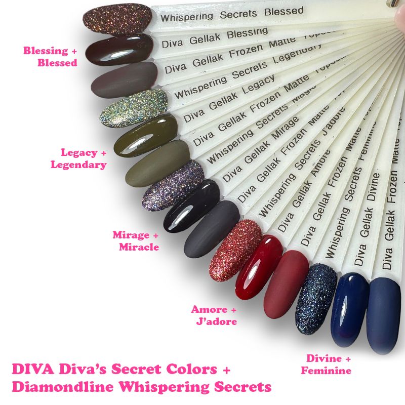 DIVA Gellak Diva's Secret Colors Collection 5x 10 ml
