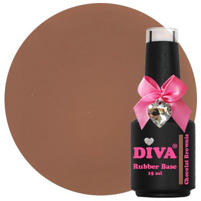 DIVA Rubber Basecoat Chocolat Brownie 15 ml - Beauty by Wenn
