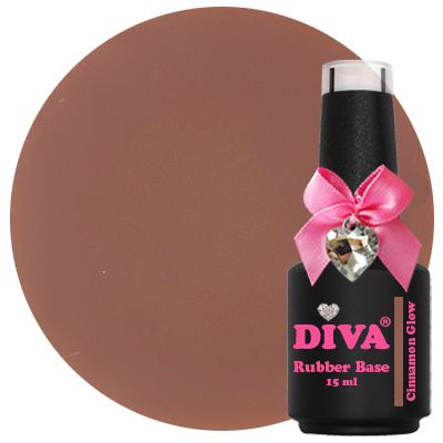 DIVA Rubber Basecoat Cinnamon Glow 15 ml - Beauty by Wenn