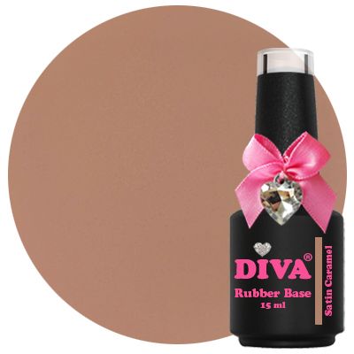 DIVA Rubber Basecoat Satin Caramel 15 ml - Beauty by Wenn