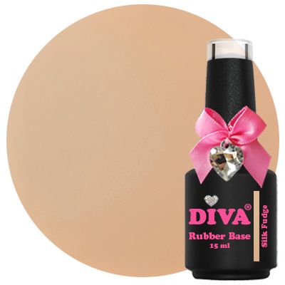 DIVA Rubber Basecoat Silk Fudge 15 ml - Beauty by Wenn