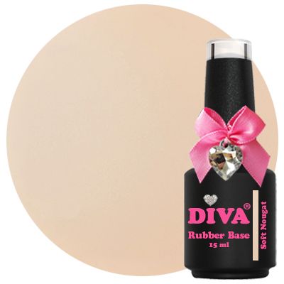 DIVA Rubber Basecoat Soft Nougat 15 ml - Beauty by Wenn