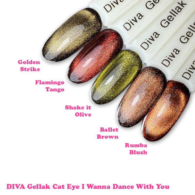 DIVA Gellak Cat Eye I Wanna Dance With You Collection 5x 10 ml met gratis Pen Magneet
