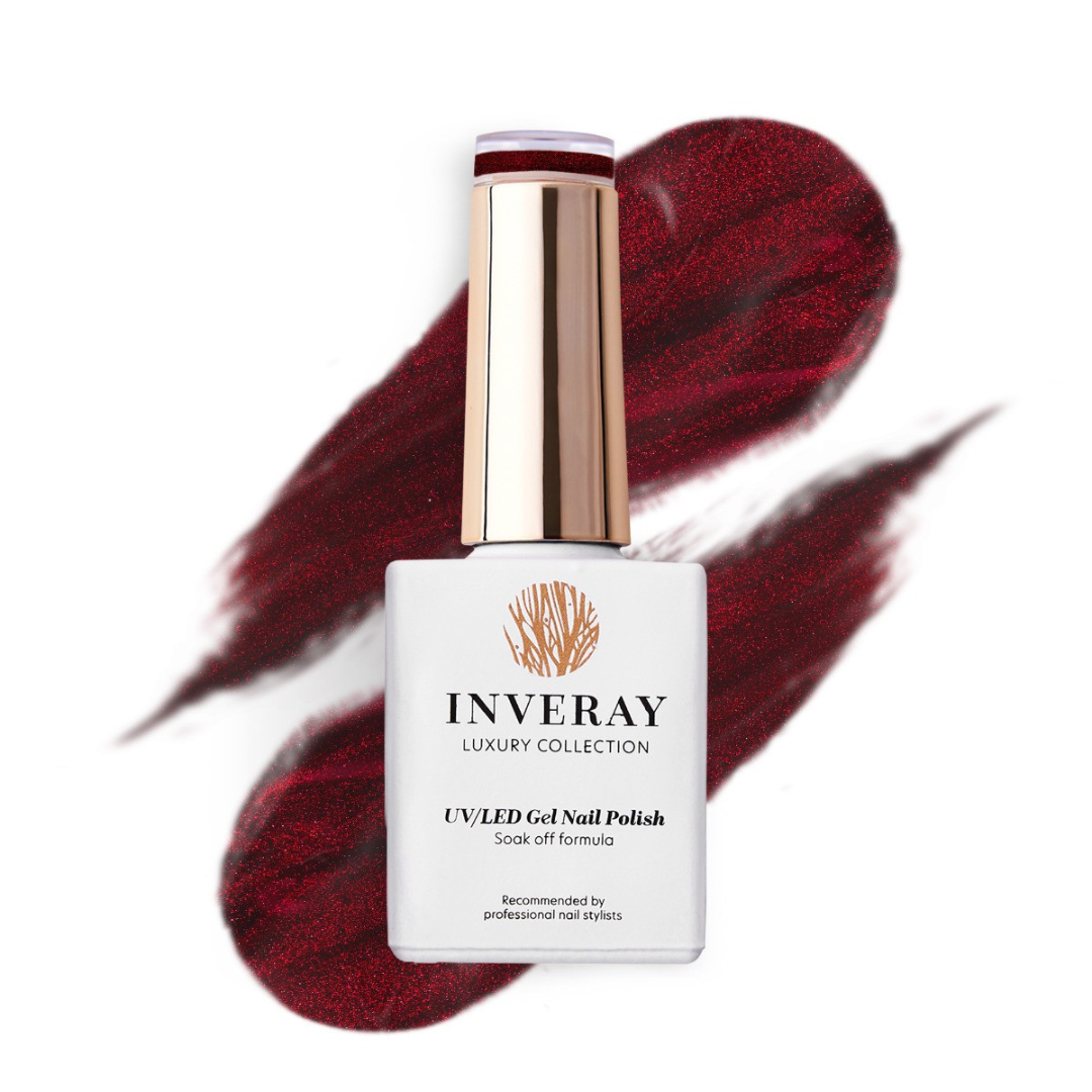 Inveray UV/LED Gel Nail Polish Luxury Collection N°287 Cat Eye CANDIED CHERRY