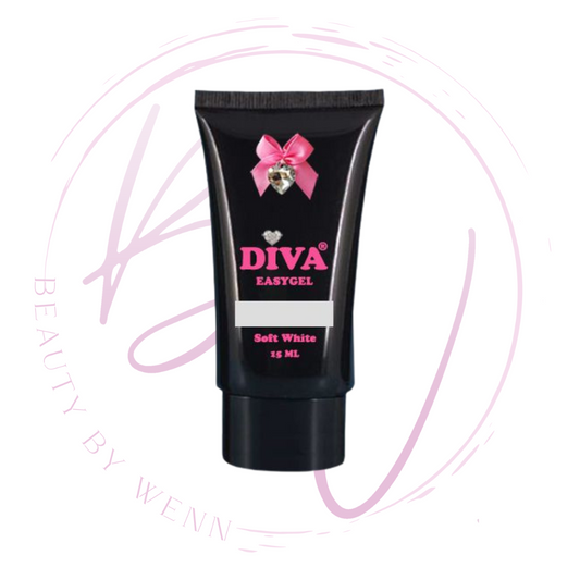 Mini Diva 15ml Easygel Soft White - Beauty by Wenn