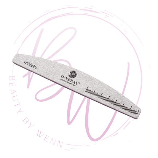 Nail File 180/240 Halfmoon Grey - Beauty by Wenn
